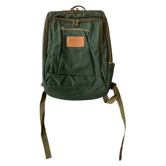Cabelas Outdoor Gear Green Backpack Multiple Compartments Canvas & Nylon - Picture 1 of 9